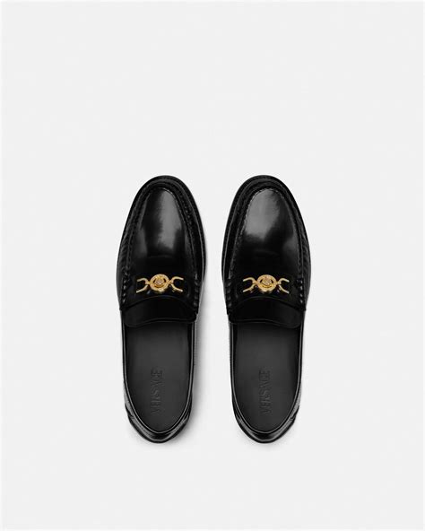 Medusa '95 Loafers Black,Gold .